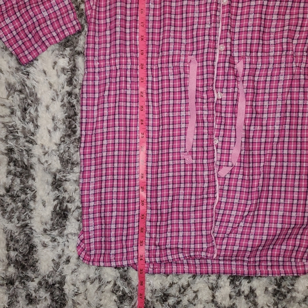 Victoria Secret Flannel Nightgown in Pink Plaid 💗 - Picture 5 of 10
